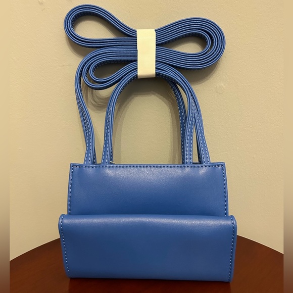 BNWT TELFAR Small Painter’s Tape (Blue) Shopping Bag - Picture 2 of 5